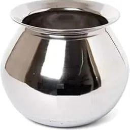 Stainless Steel Pongal Pot/Gundu/Cooker/Handi 2 litres (Medium) | Stainless Steel Serving Bowl Set, Mirror Finish, Round.-picture-55