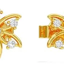u are 925 Sterling Silver 18K Gold and Rose Gold Plated Petal Glow Earrings | Gift for Women and Girls | With Certificate of Authenticity and 925 Stamp-picture-15