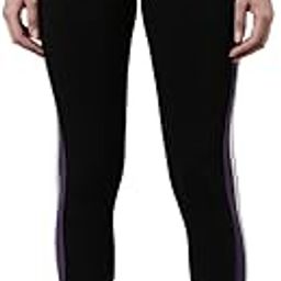 go colors GoColors Women Black Cotton Knit Side Stripe Active Leggings-picture-46