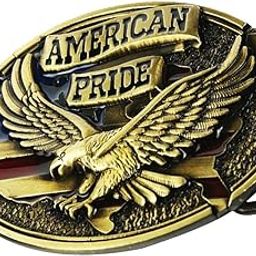 calandis CALANDIS™ Antique Engraved Golden Eage American Pride Belt Buckle West Cowboy Buckle | Belt Buckles-picture-45