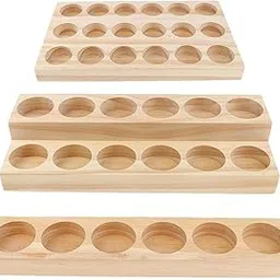 Enakshi® 3 Pieces Wood Essential Oil Displaying Rack Organizer 6/12/18 Compartments|Health & Beauty | Natural & Alternative Remedies | Aromatherapy-picture-27