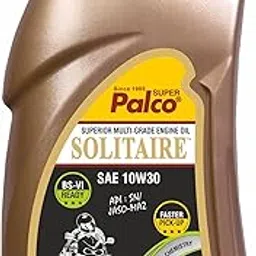 Palco Solitaire 10W30 4T Engine Oil 1 Litre (Pack of 1) API SN JASO MA-2 BS-6 Synthetic Technology 4 Stroke Air Cooled Engine Oil for Bikes Enhanced Pick Up Extended Drain Interval up to 10,000 KMS-image-9