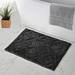 MAA HOME CONCEPT Microfiber Rugs Bath Mat Super Absorbent/Anti-Skid Mats/Bedroom/Door Mat/Kitchen/Mat (Grey, 40X60 CM)-picture-35