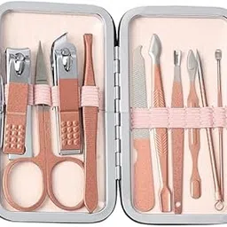 DORLANK 10-in-1 Manicure & Pedicure Kit for Men & Women | Travel Grooming Set with Premium Stainless Steel Tools | Nail Cutter, Scissors, Tweezer, File & More | (MULTI COLOUR)-picture-53