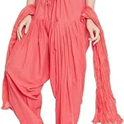 abrav Women's Cotton Plain Patiala Salwar with Dupatta Set || Cotton Patiala Salwar (Pants) for Women's Premium Cotton Readymade Salwar (Free Size)-picture-14