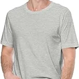 kszb Men's Solid Poly Cotton Crew Neck T-Shirt-picture-47