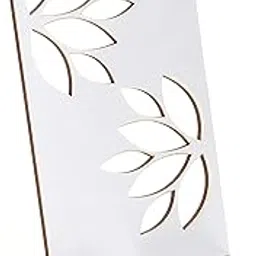 DULI MDF Wooden Lasercut Portable Mobile Stand & Holder (Lotus Silver)-picture-34