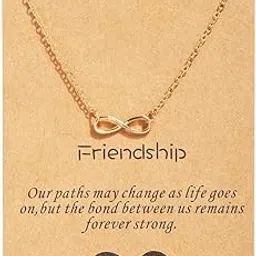 fashion frill Exclusive Pendant For Girls Infinite/Infinity Gold Plated Chain Necklace For Women Girls Women's Jewellery Gift For Anniversary Stylish Pendant-picture-14