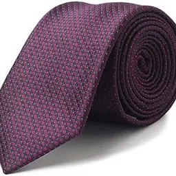 allen solly Men Purple Embroidered Formal Tie-picture-25