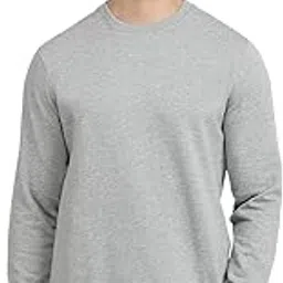 raymond Men Reguler Fit Solid Pattern Cotton Polyester Blend Crew Neck Full Sleeve Casual Sweatshirt-picture-35