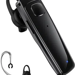 Bluetooth Headset, Single Ear Business Earbuds, V5.3 Hands-Free Earphones with Hook, 16 Hrs Talk Time Wireless Earbuds, Bluetooth Earpiece with Built-in Mic for Driving/Business/Office/Truck Driver-image-15