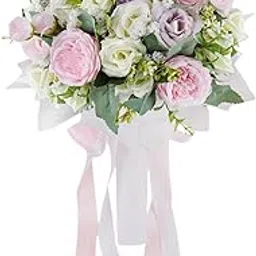 CALANDIS® Bride Bridesmaid Wedding Bouquet Handmade Romantic for Wedding Party Holiday | Wedding Supplies | Flowers, Petals & Garlands-picture-46