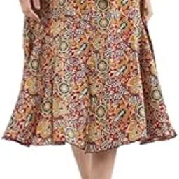 n.h.k.a. Kalamkari Print A Line Skirt-picture-44