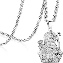 Lord Jai Shree ram Hindu God Pendant For Men Women Stylish And Fashionable Vishnu Metal Locket For Good Health And Wealth SPn 202419-image-77