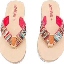 JOYBEAN Women's Waterproof Chappal | Comfortable Fabrication Slippers, Chikku-picture-58