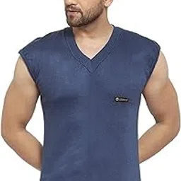 uzarus Men's Sleeveless Solid V Neck Thermal TOP-picture-38