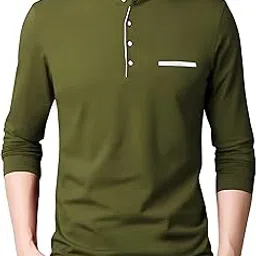 AUSK Men T-Shirt with Full Sleeve Cotton Blend Fabric-image-73