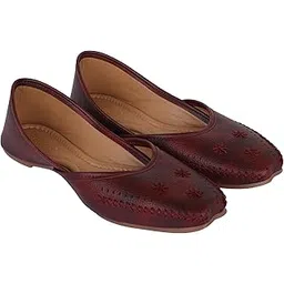 rahegas feel like stunning RAHEGAS Royal Handcrafted Juttis – A Timeless Statement of Elegance, Girls Wedding Bellies, Ethnic Shoe, Traditional Mojari Wedding Jutti For Women & Girls (Cherry, UK Footwear Size System, Adult, Women, Numeric, Medium, 3)-picture-27