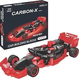 Apex Carbon-X F1 Car Building Blocks Set 236 Pcs | Racing Car Construction Toy for Kids Age 6+ | STEM Learning Toy | Creative DIY Model Kit for Boys & Girls (Reaper)-picture-19