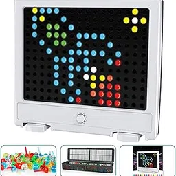 Mosaic Peg Board with 129 Buttons Jigsaw Puzzle for Kids Early Educational Rectangular|Toys & Hobbies | Educational | Other Educational Toys-picture-23