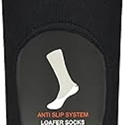 balenzia Men's Cotton and Spandex Premium No Show Invisible/Loafer Socks with Anti-Slip Silicon System - Pack of 2-picture-10