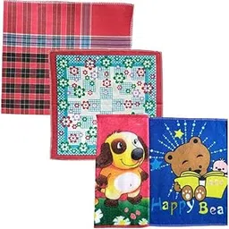 Cotton Premium collection handkerchief Family Pack for Womens/Ladies/Girls, kids, Gents Handkerchief Kids soft cotton and Hand towel Piece of 9-picture-40