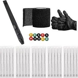 Hand Poke & Stick Tattoo Kit Tattooing Supply With Needles Bandage Tape For|Professional Complete Tattoo Kit & Supplies, Tattoo Ink Set with Accessories, Body Art Stencil Pack For All| image 1