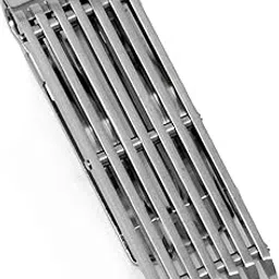 stephanie imports Silver Grill Stainless Steel Boxed Money Clip image 1