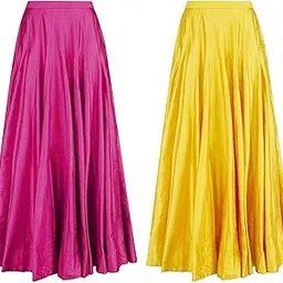 mrugneni Silk Maxi Skirts, Ethnic Wear, Kali Pattern, Set of 2,-picture-35