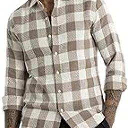 SNITCH Amara Light Brown Checks Shirts-picture-24