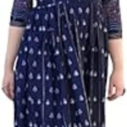 Women and Girls A line Long Party Gown Dresses Long Gown Long Kurti Party Dresses Western Dresses Girls and Women Maxi Gown Floral Printed Kurti Anarkali Gown Latest Stylish Fancy Gown-image-27