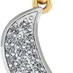 kuberbox 18KT Yellow Gold Wave Rush Pendant for Women-picture-33