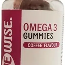 Mewise Omega 3 Gummies, Coffee Flavor,Improvement of Brain and Heart well-being, For Men and Women (Coffee Brown)-picture-15