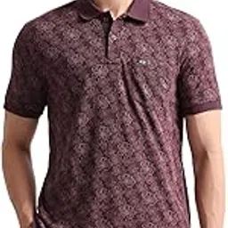 arrow sports Men's Floral Regular Fit Polo Shirt (ASAKTS3476_Purple-picture-12
