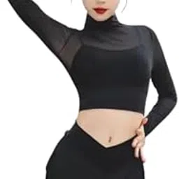 KLASSY LIFE Women Georgette Net Top Full Sleeve Sheer Blouse Top-image-36