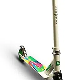 UONE KINS Unisex Kids' Kick Scooter || 120mm Wheels, Aluminum Alloy Handle & Base || Adjustable 3 Level Height & Weight Capacity 75 kgs with Brakes (Green)-image-44