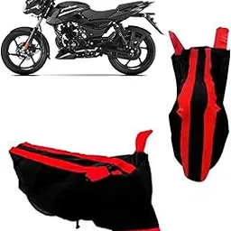 KARKING Waterproof Bike/Scooty Cover For Bajaj Pulsar 125 With Buckle Belt (Bajaj Pulsar 125 Bike Cover | Pulsar 125 Bike Cover | Pulsar 125 Bike Cover Waterproof, Red & Black)-image-31