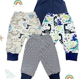 baby story Baby Cotton Pyjamas/Joggers, Set of 4 | Comfortable & Stylish Track Pants for Newborn, Kids, Infants & Toddler Boys and Girls-picture-18