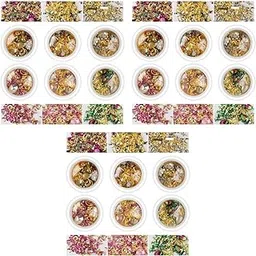 HANNEA® 6 Boxes Mixed Nail Art Rhinestones Diamonds Crystals Beads Gems With Tweezer for 3D Decoration Supplies White 3PCS-image-1