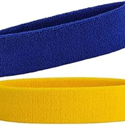 R-LON Workout Headband for Women & Men - Moisture Wicking & Non-Slip Exercise Hairband or Sports Sweatband -Ideal for All Sports Like Tennis, TT, Badminton, Running and Yoga (2 PC) A34-image-8