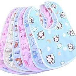 Briskhi Baby Waterproof and Quick Dry Breakfast Lunch Dinner Towel Bibs Apron for Baby boy and Girl Pack of 6 (Multi)-picture-17