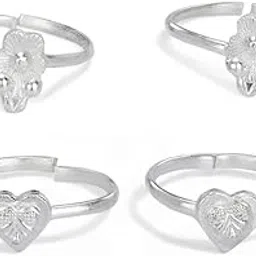 aanyacentric Set of 2 Pair Toe Rings Adjustable, Trendy & Fashion Accessories-picture-29