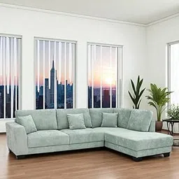 WOODZONE HANDICRAFTS 3 Seater Velvet Sofa Set – Contemporary Style for Living Room, Bedroom & Lounge-picture-12