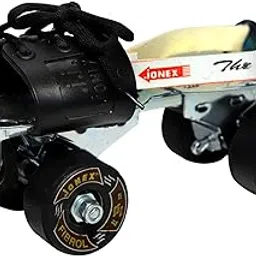 JJ JONEX Fibrol with Brake Adjustable Quad Roller Skates Suitable for Age Group 6 -15 Years (MYC)-image-60