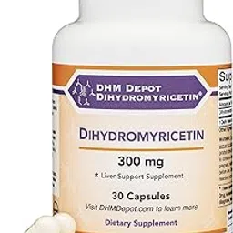 Dihydromyricetin (DHM) (Hovenia Dulcis Extract) Liver Support Supplement (Naturally Obtained from The Oriental Raisin Tree) 300mg, 30 Capsules-picture-39