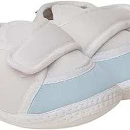 neska moda 0 to 6 Months Baby Boys & Baby Girls Hook & Loop Cotton Shoe/Booties (White,Blue)-BTB4981-picture-38