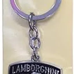 iconic keychains Lamborghinis Logo 2 side Key Chain, Metal Emblem with 3D Relief, Golden-picture-47