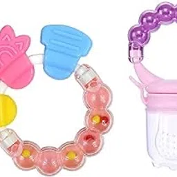 Lappu Infant Silicone Fruit Shape Teether For Baby 6-12 Months|Baby Teether 3-6 Months Babies|Teether Teether For 6 To 12 Months Baby Bpa Free Combo Pack (Multi_1)-picture-49