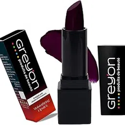 Greyon Moisturizing Lipstick, Matte and Glossy Finish, Long Lasting Transfer-proof (Dark Violet)-picture-10