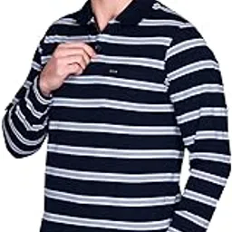 godfrey Full Sleeve Polo T Shirt for Men Cotton with Pocket and Collar - Regular Fit Tshirt-picture-53